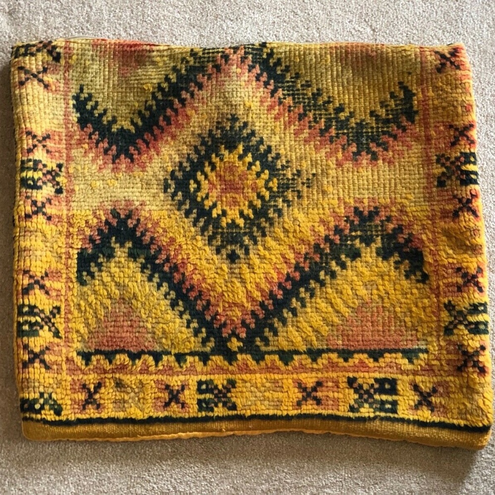 Vintage Moroccan Rug Pillow